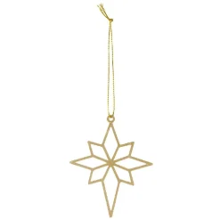 Gifi Suspension de Noël forme en métal doré^ Décoration Sapin