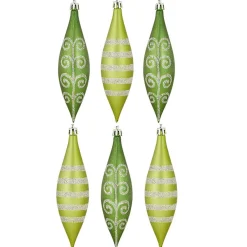 Gifi Suspension de Noël forme glaçon bleu vert givré x6^ Décoration Sapin