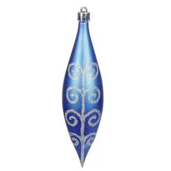 Gifi Suspension de Noël forme glaçon bleu argenté x6^ Décoration Sapin