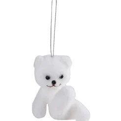 Gifi Suspension de Noël forme ours blanc^ Décoration Sapin
