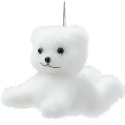 Gifi Suspension de Noël forme ours blanc^ Décoration Sapin