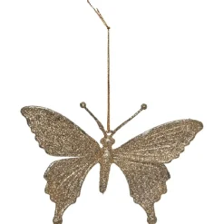 Gifi Suspension de Noël forme papillon brillant^ Décoration Sapin