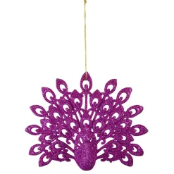 Gifi Suspension de Noël forme paon pailletté^ Décoration Sapin