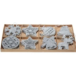 Gifi Suspension de noël forme pailletée x24^ Décoration Sapin