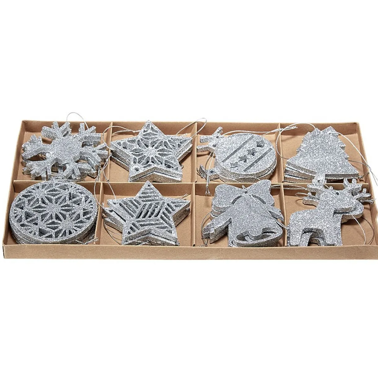 Gifi Suspension de noël forme pailletée x24^ Décoration Sapin