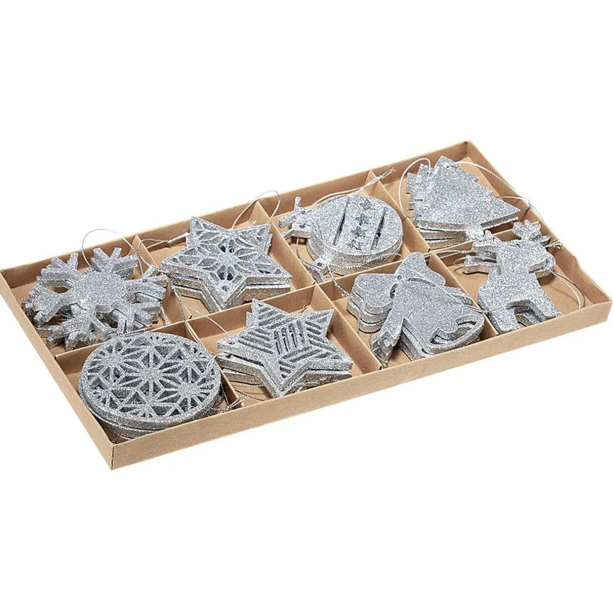 Gifi Suspension de noël forme pailletée x24^ Décoration Sapin