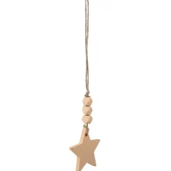 Gifi Suspension de Noël forme étoile mdf^ Décoration Sapin