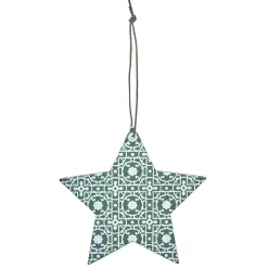 Gifi Suspension de Noël forme vintage en bois^ Décoration Sapin