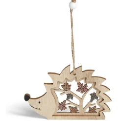 Gifi Suspension de Noël forêt en bois ajouré H10cm - 4 modèles^ Décoration Sapin