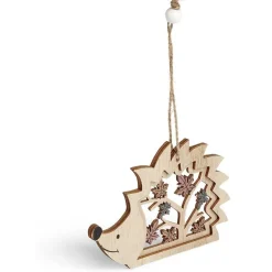 Gifi Suspension de Noël forêt en bois ajouré H10cm - 4 modèles^ Décoration Sapin