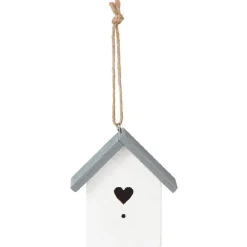 Gifi Suspension de Noël maison blanche et grise^ Décoration Sapin