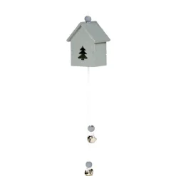 Gifi Suspension de Noël maisonnette en bois^ Décoration Sapin