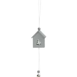 Gifi Suspension de Noël maisonnette en bois^ Décoration Sapin