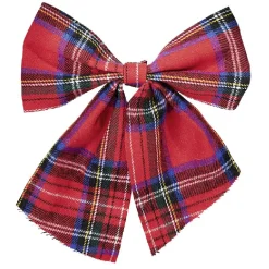 Gifi Suspension de Noël Noeud motif tartan rouge x2^ Décoration Sapin