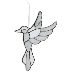 Gifi Suspension de Noël oiseau pailleté H17 cm^ Décoration Sapin