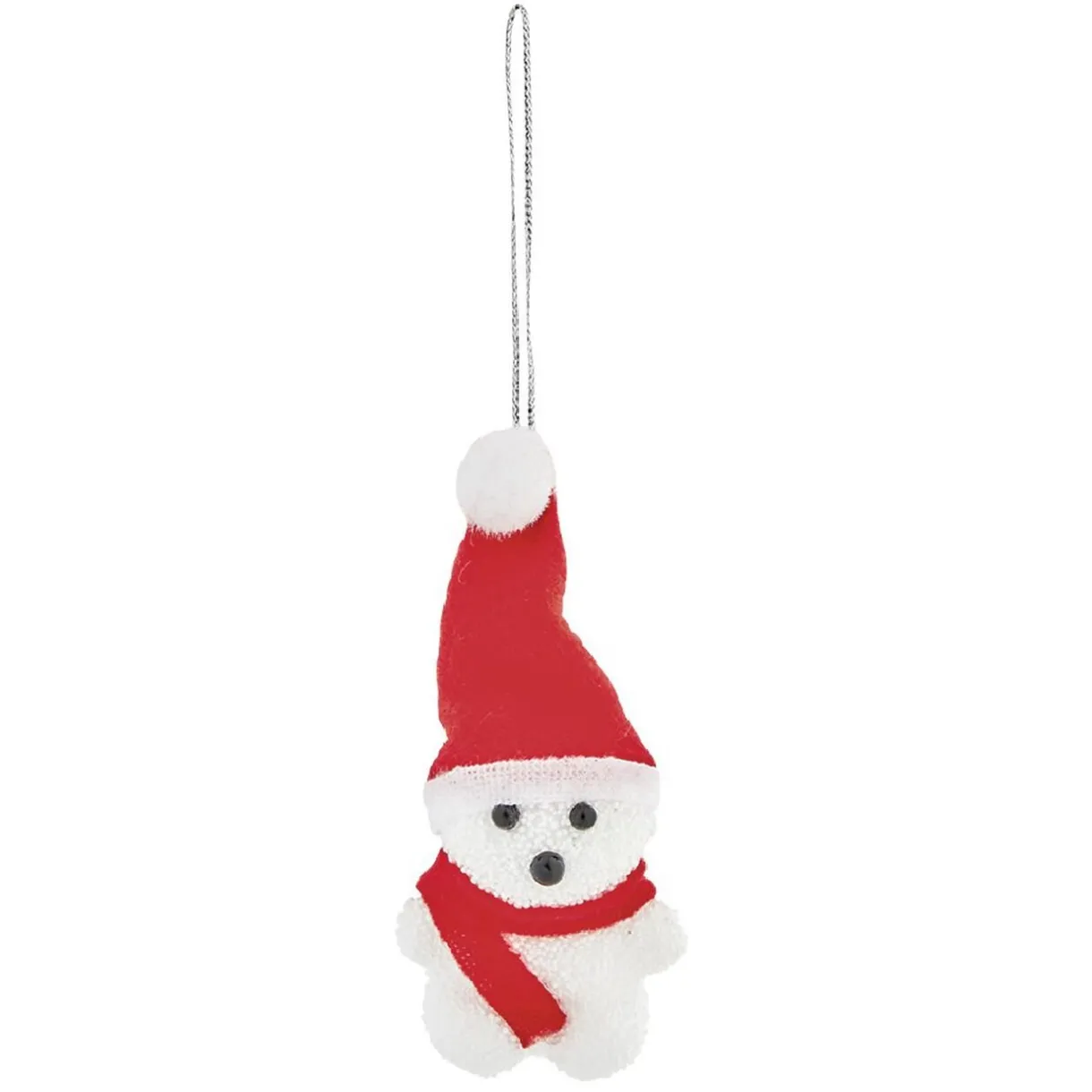 Clearance Gifi Suspension de Noël ourson blanc et rouge x2