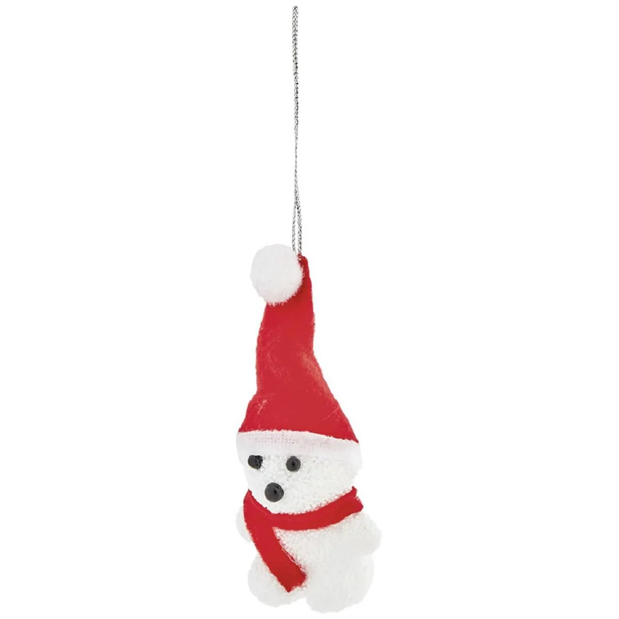 Clearance Gifi Suspension de Noël ourson blanc et rouge x2
