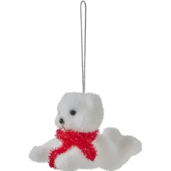 New Gifi Suspension de Noël Ourson blanc et rouge