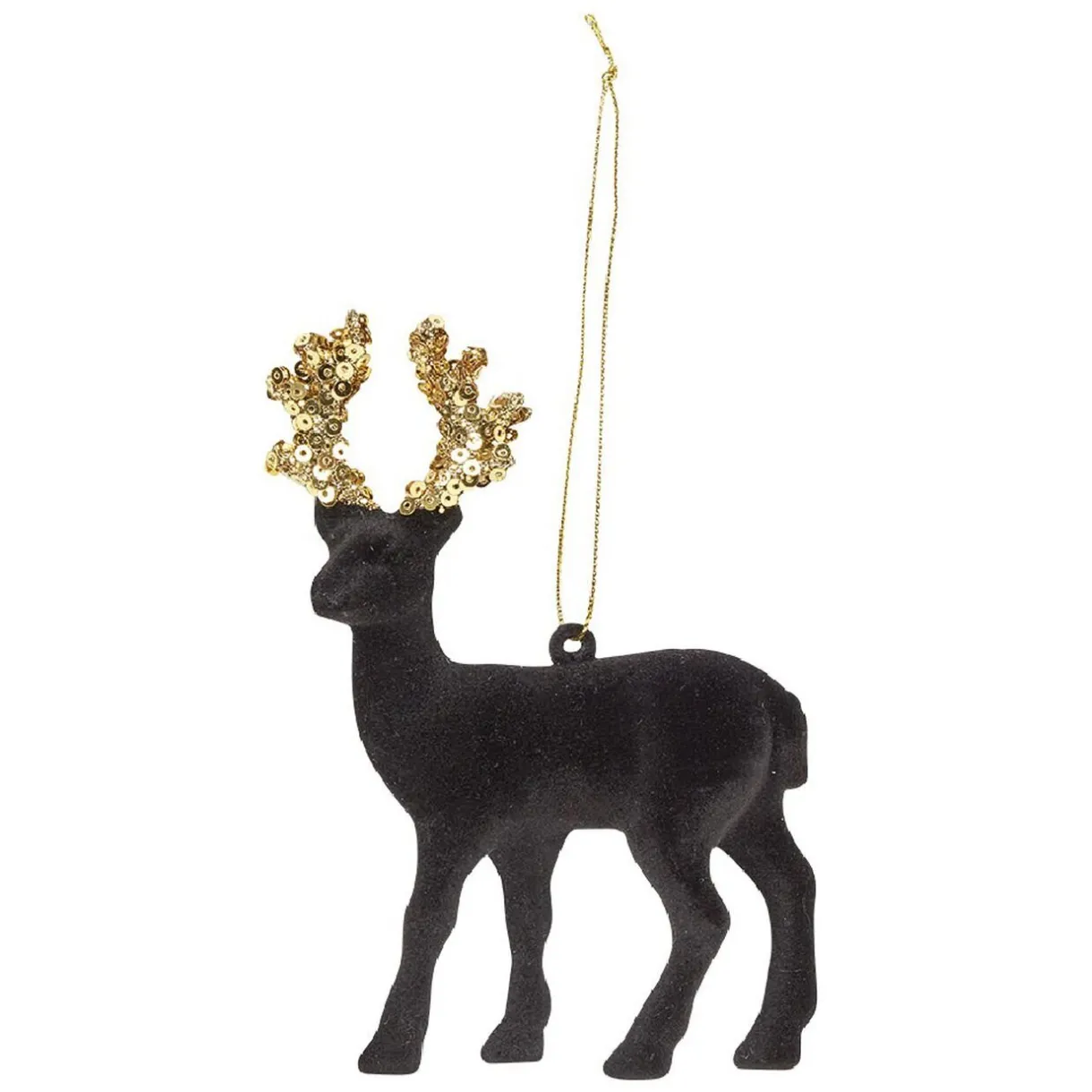 Hot Gifi Suspension de Noël Renne en velours