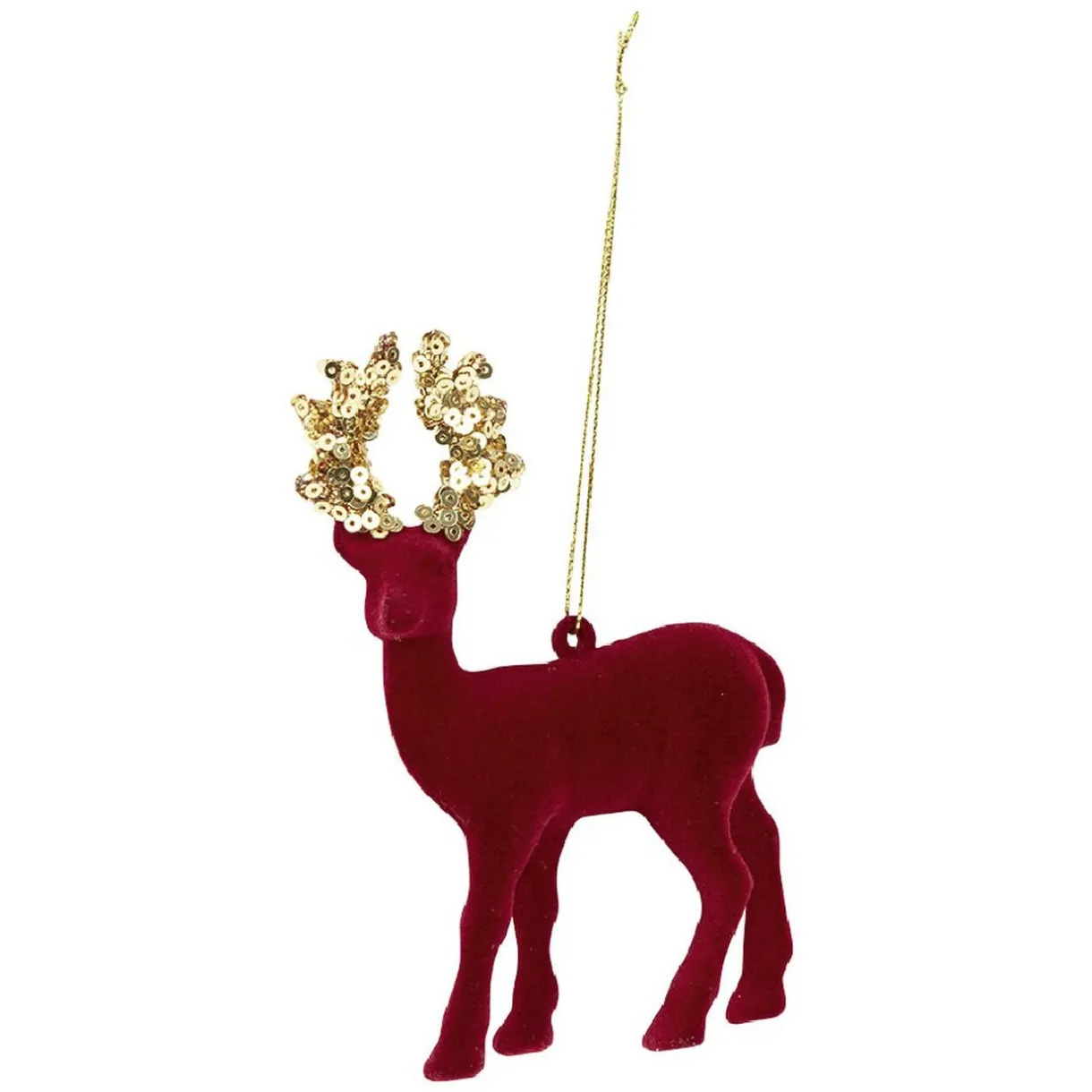 Hot Gifi Suspension de Noël Renne en velours