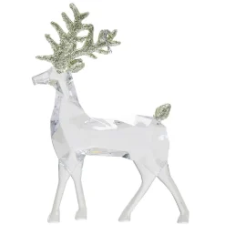 Gifi Suspension de Noël renne transparent et pailleté^ Décoration Sapin