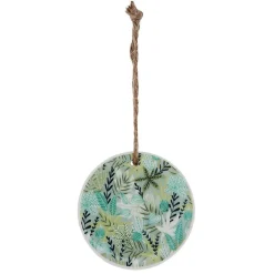 Gifi Suspension de Noël ronde en céramique design nature Scandinave^ Décoration Sapin