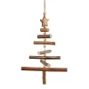Gifi Suspension de Noël sapin bois flotté marron^ Décoration Sapin