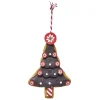 Hot Gifi Suspension de Noël Sapin en pain d'épice H10,5 cm