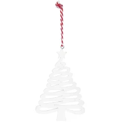 Gifi Suspension de Noël Sapin rouge ou blanc