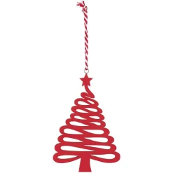 Gifi Suspension de Noël Sapin rouge ou blanc