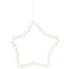 Gifi Suspension de Noël étoile en perles blanches^ Décoration Sapin