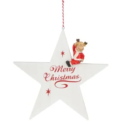 Gifi Suspension de Noël Étoile Merry Christmas^ Décoration Sapin
