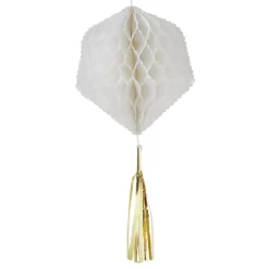 Best Gifi Suspension en papier blanc de forme géométrique x 3