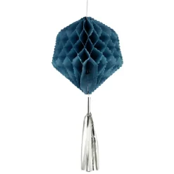 Gifi Suspension en papier bleu de forme géométrique x 3