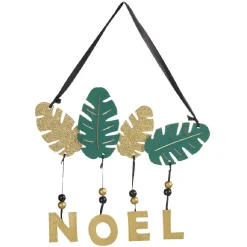 Gifi Suspension feuille et Noël tropical^ Décoration Sapin