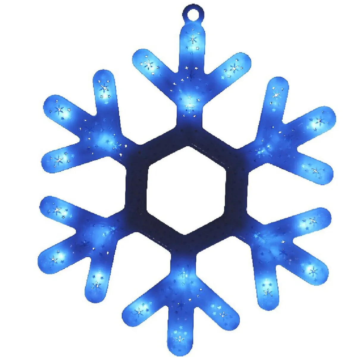 Gifi Suspension flocon lumineuse multicolore fixe^ Décoration Extérieure De Noël