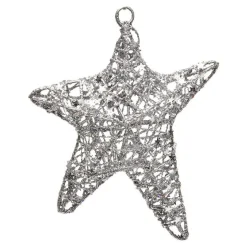 Gifi Suspension pour sapin de Noël étoile filante paillettée^ Décoration Sapin