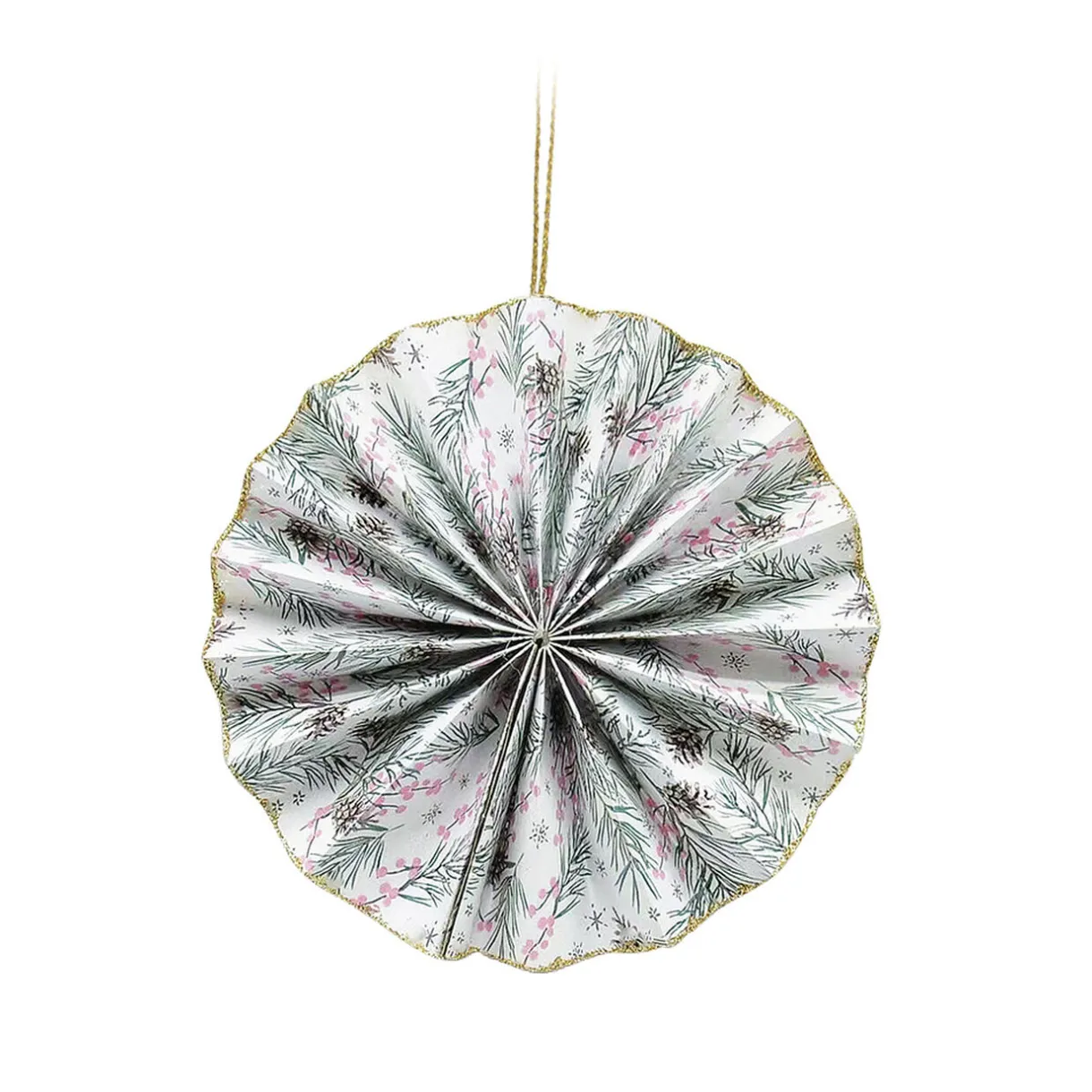 Gifi Suspension rosace 3D en papier certifié FSC® multicolore Ø10cm^ Décoration Sapin