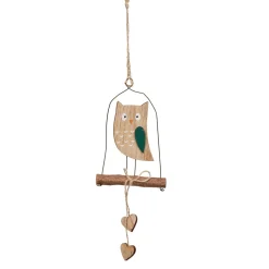 Gifi Suspension sapin Noël chouette sur une branche^ Décoration Sapin