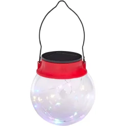 Gifi Suspension solaire 20 microLED multicolores Ø10cm^ Décoration Extérieure De Noël