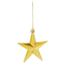 Gifi Suspension Étoile de Noël Doré x6^ Décoration Sapin