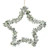 Gifi Suspension Étoile de Noël en métal décor feuilles et givre^ Décoration Sapin