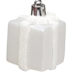 Gifi Suspensions de Noël plastique blanc^ Décoration Sapin