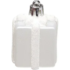 Gifi Suspensions de Noël plastique blanc^ Décoration Sapin