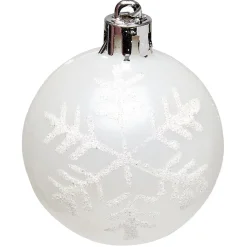 Gifi Suspensions de Noël plastique blanc^ Décoration Sapin