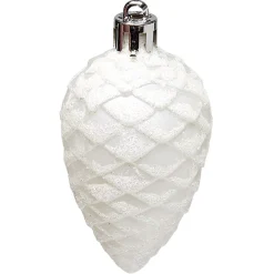 Gifi Suspensions de Noël plastique blanc^ Décoration Sapin