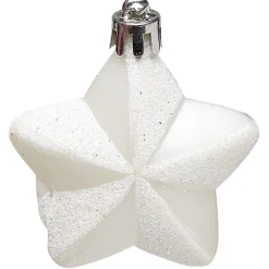 Gifi Suspensions de Noël plastique blanc^ Décoration Sapin