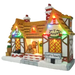 Gifi Taverne lumineuse musicale Noël^ Décoration Extérieure De Noël