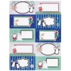 Gifi Étiquette cadeau autocollante Noël motif pingouin ours 4x8cm x10^ Loisirs Créatifs Et Emballage Cadeau