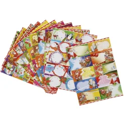 Gifi Étiquette pailletée papier cadeau x10^ Loisirs Créatifs Et Emballage Cadeau